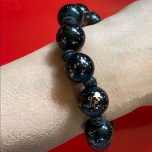 👗👗👗Black and gold pearls bracelet 👗👗👗